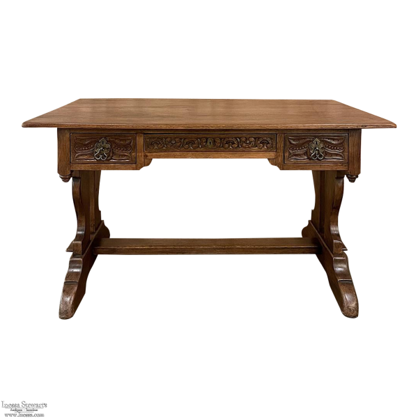 Antique Rustic Neogothic Desk ~ Writing Table