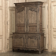 18th Century Country French Buffet a Deux Corps ~ Two Tiered Cabinet