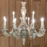 Antique French Louis XIV Carved & Painted Wood Chandelier