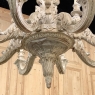 Antique French Louis XIV Carved & Painted Wood Chandelier