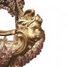 Antique French Art Nouveau Bronze & Crystal Chandelier