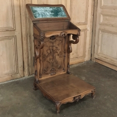 19th Century French Louis XV Walnut Prie Dieu ~ Prayer Bench