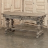 19th Century French Renaissance Revival Double-Faced Desk in Stripped Oak