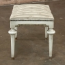19th Century French Louis XVI Painted Footstool ~ Vanity Bench