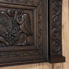19th Century French Hand-Carved Wall Panel