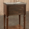 19th Century French Directoire Neoclassical Marble Top Nightstand ~ End Table
