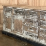 Antique Grand Store Counter with Distressed Painted Finish