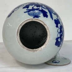 19th Century Chinese Blue & White Lidded Urn