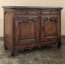 18th Century County French Walnut Buffet with Black Marble Top