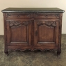 18th Century County French Walnut Buffet with Black Marble Top