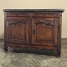 18th Century County French Walnut Buffet with Black Marble Top