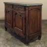 18th Century County French Walnut Buffet with Black Marble Top