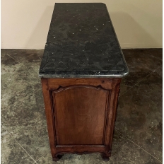 18th Century County French Walnut Buffet with Black Marble Top