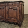 18th Century County French Walnut Buffet with Black Marble Top