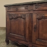 18th Century County French Walnut Buffet with Black Marble Top