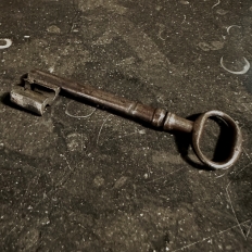 18th Century County French Walnut Buffet with Black Marble Top