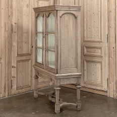18th Century Dutch Raised Cabinet ~ Bookcase in Stripped Oak