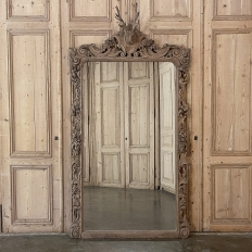 Grand Renaissance Stripped Mantel ~ Floor Mirror