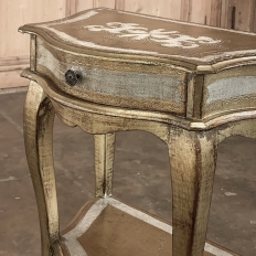 Mid-Century Florentine Painted End Table ~ Nightstand