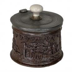 Antique Pewter Tobacco Jar