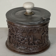 Antique Pewter Tobacco Jar