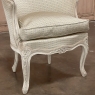 Pair Antique French Painted Louis XV Style Petite Boudoir Chairs