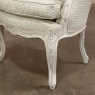 Pair Antique French Painted Louis XV Style Petite Boudoir Chairs