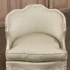 Pair Antique Italian Painted Petite Armchairs