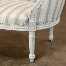 Antique French Louis XVI Painted Canape ~ Chair and a Half