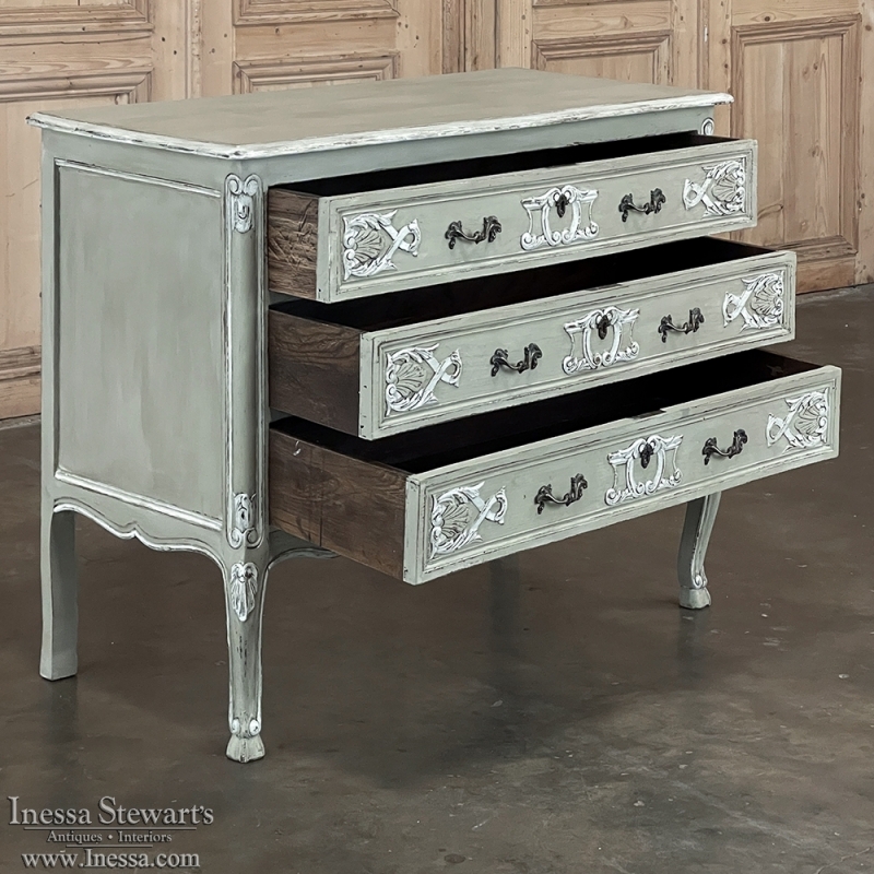 Antique Country French Painted Commode