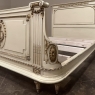 Antique Italian Neoclassical Painted QUEEN Bed