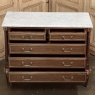 Antique French Neoclassical Directoire Commode with Carrara Marble Top