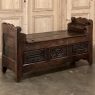 18th Century Country French Bench ~ Trunk from Lower Brittany