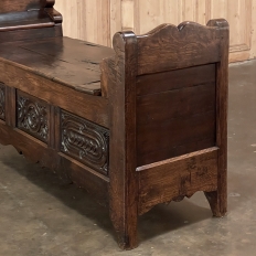 18th Century Country French Bench ~ Trunk from Lower Brittany
