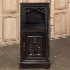 Antique Gothic Revival Petite Cabinet