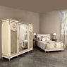 Antique Italian Neoclassical Painted QUEEN Bed