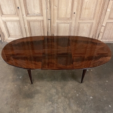 Antique French Louis XVI Mahogany Oval Dining Table