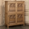 Antique French Gothic Four Door Cabinet