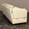 Mid-Century Modern English Knole Leather Sofa