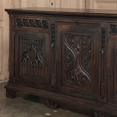19th Century Gothic Revival Buffet ~ Credenza ~ Sideboard