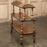 19th Century English Open Library Caddy Bookshelf on Casters