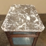 19th Century French Louis XIV Marble Top End Table ~ Display Case