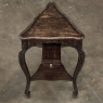Antique Country French Triangular Lamp Table ~ Drink Table