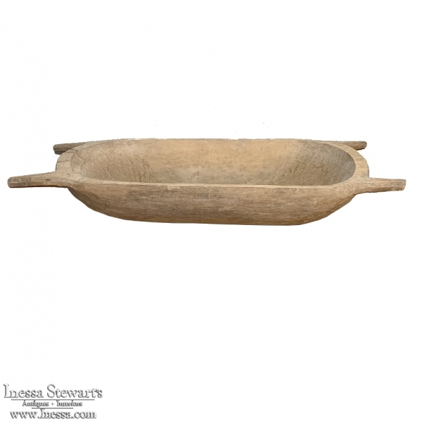 Antique Wooden Grain Bowl