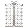 Pair 19th Century Wrought Iron Garden Gates