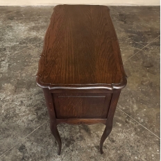 Antique Country French Tambour Cabinet ~ End Table