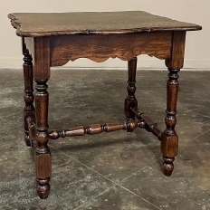 Antique Rustic Country French End Table