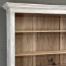 Grand 19th Century French Rustic Neoclassical Bookcase in Whitewashed Pine