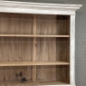 Grand 19th Century French Rustic Neoclassical Bookcase in Whitewashed Pine