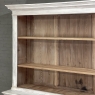 Grand 19th Century French Rustic Neoclassical Bookcase in Whitewashed Pine